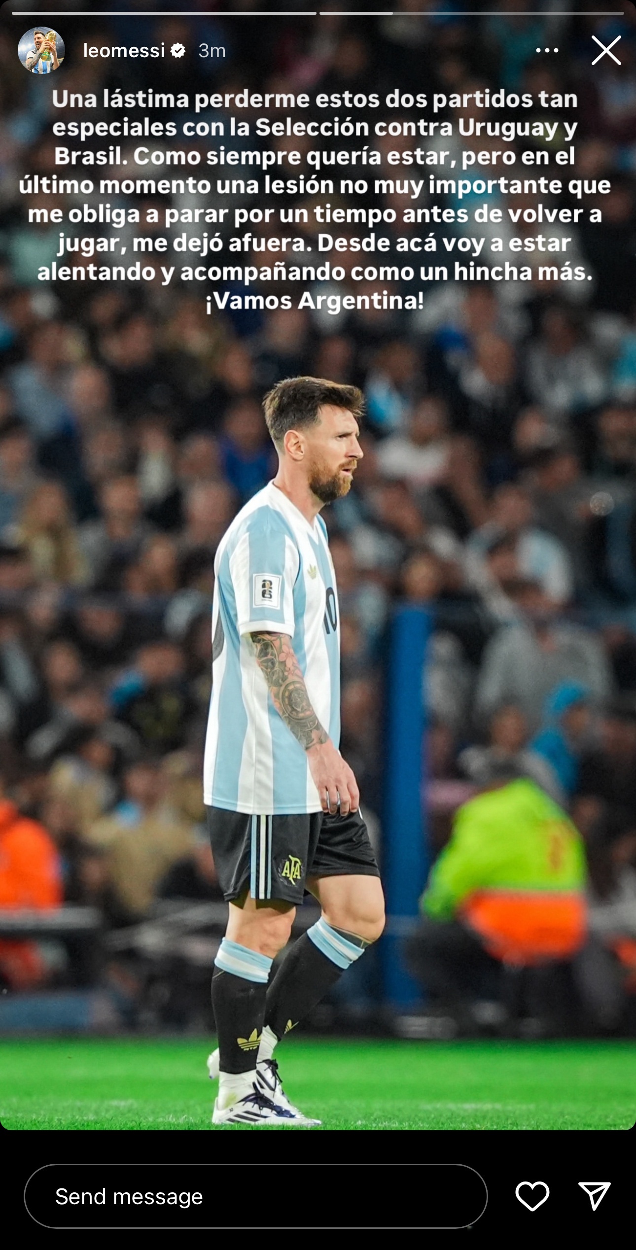 梅西9月将迎来最后一个主场世预赛已接近职业生涯退役的简单介绍