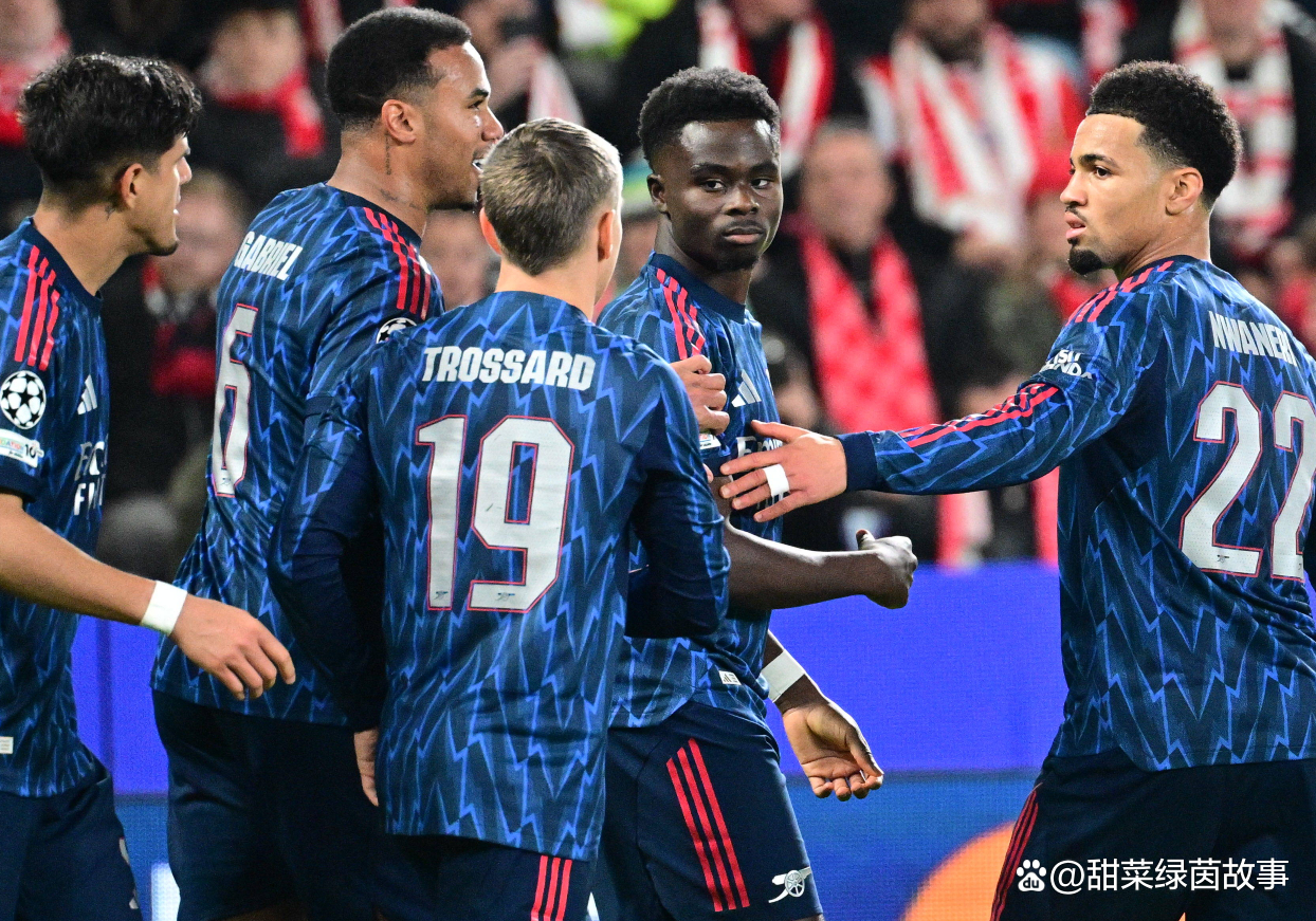 阿森纳发布欧冠战布拉格斯拉维亚海报萨卡身穿蓝色客场球衣出镜的简单介绍