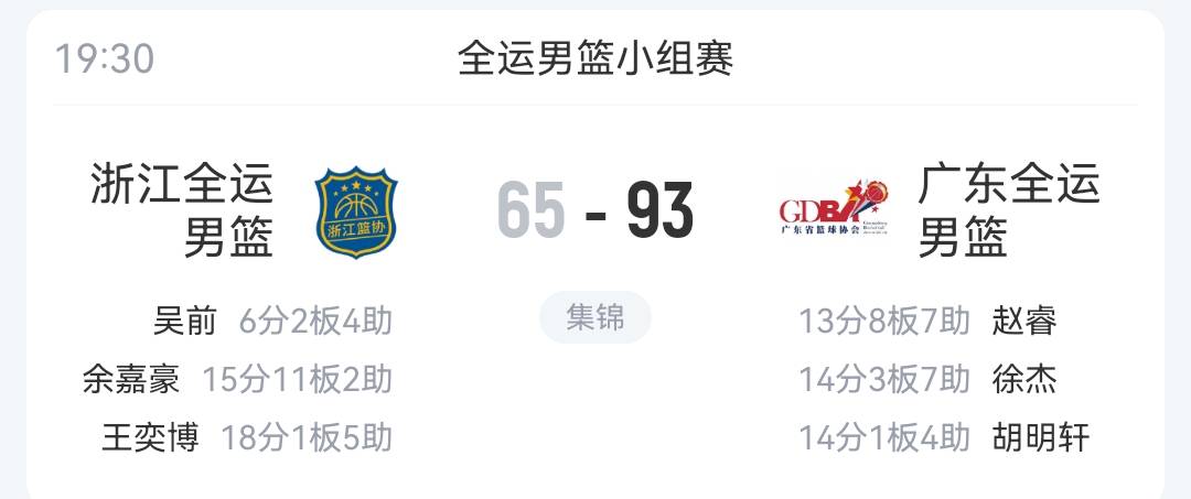 包含2025全运会男篮决赛时间安排：11月12日将开打的词条